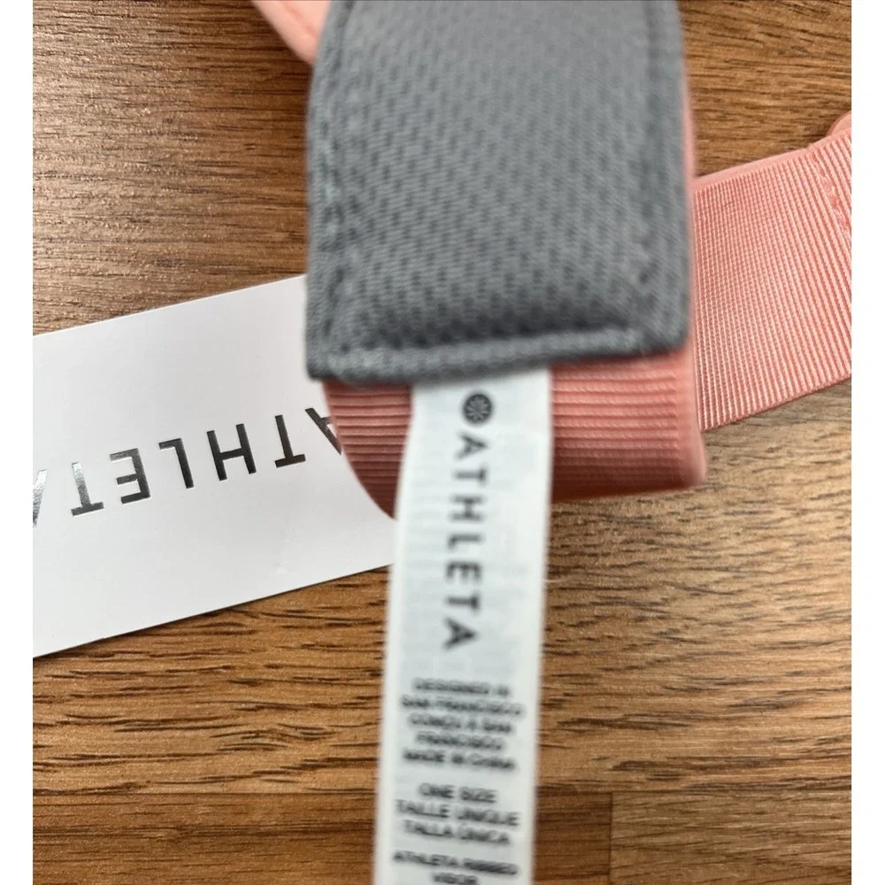 Athleta Ribbed Visor‎ Hat, Peach, Women's One Size, NEW